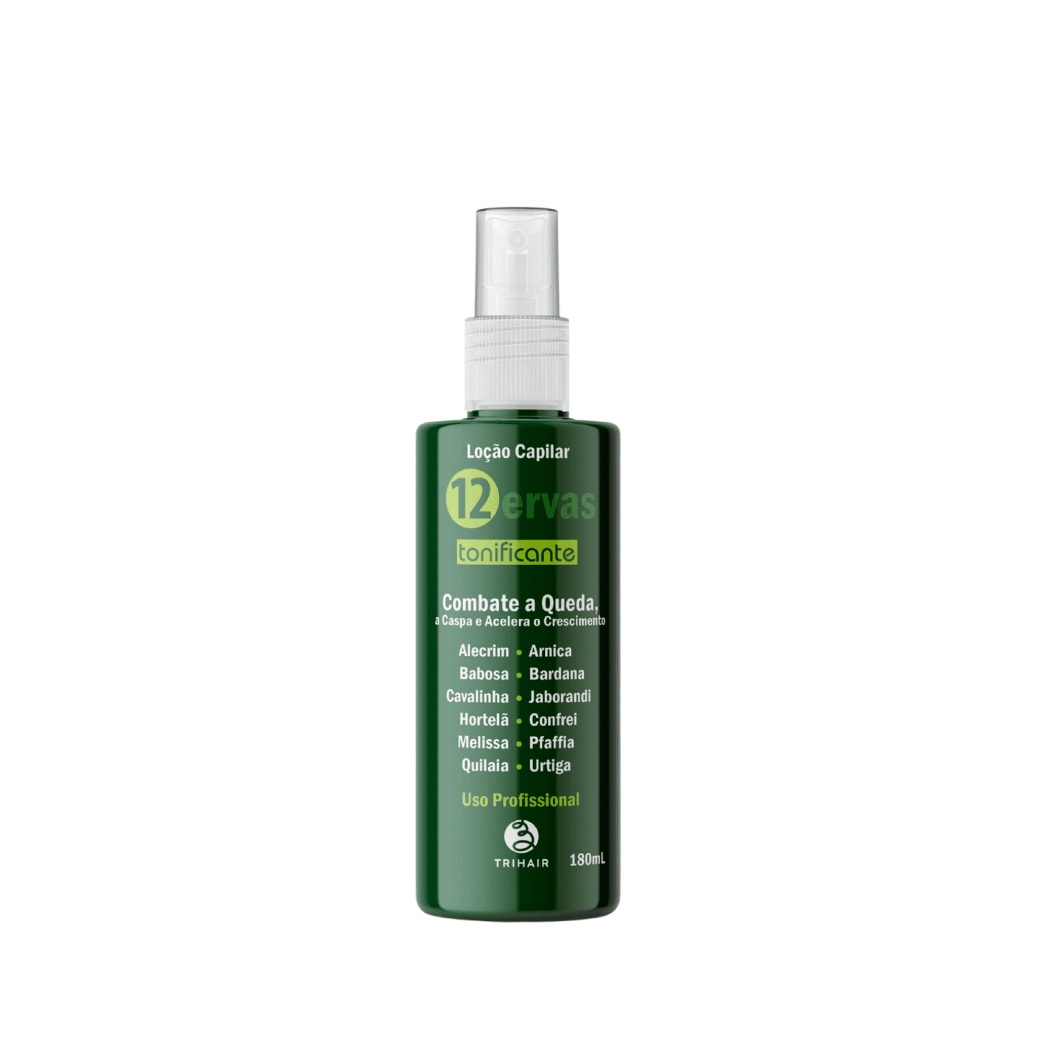 Loção 12 Ervas Tonificante 180ml - Trihair Cosméticos